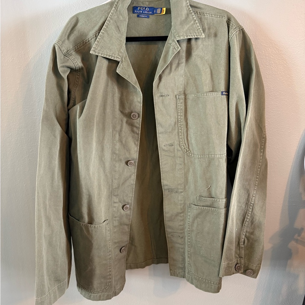 Ralph Lauren Men's Green Military Jacket